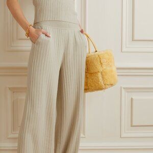 Loro Piana Ribbed cashmere-blend track pants